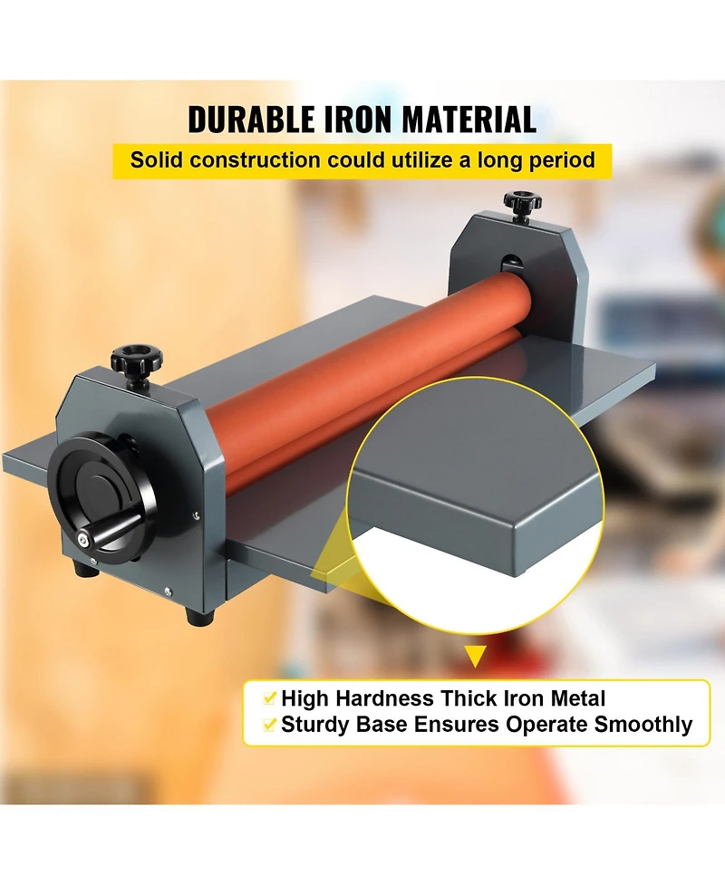 Sevorley Manual Cold Roll Laminator with Hand Crank