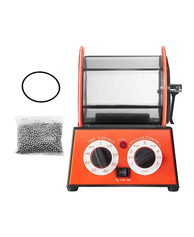 Sevorley Jewelry Rotary Tumbler, 11 lb Capacity Polisher with 5 Speeds and 60-Minute Timer for Gemstones and Coins