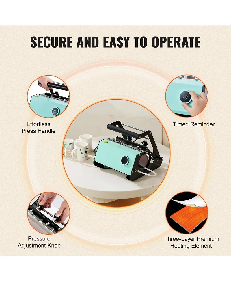 Sevorley Tumbler Heat Press Machine for 11-30 oz Sublimation Cups