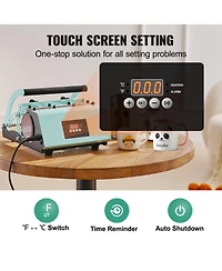 Sevorley Tumbler Heat Press Machine, 11-30 oz Mug Press with Sublimation Kit and Digital Temp and Time Control