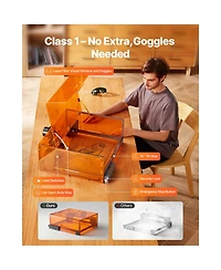 Sevorley 20W Enclosed Laser Engraver and Cutter, Working Area