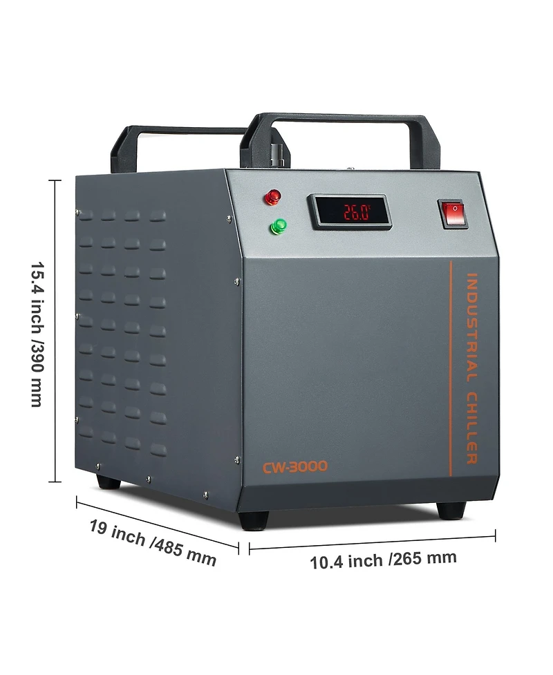 Sevorley Cw-3000 Industrial Water Chiller, 12L Tank, 80W Laser Cooling System