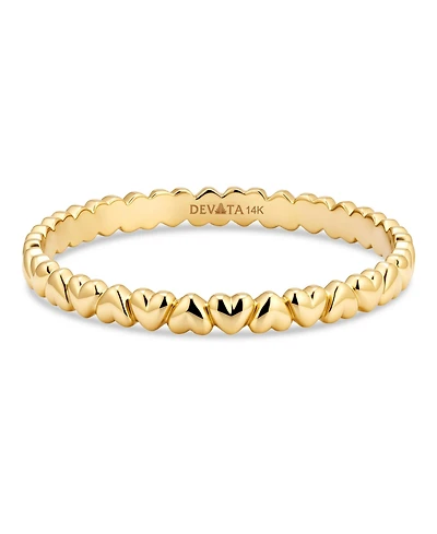 Devata Heart Band Ring 14K Gold