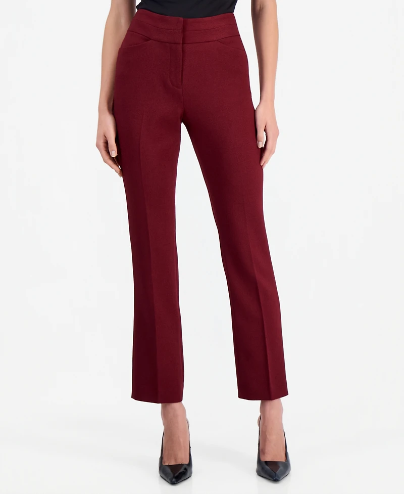 Tahari Asl Women's Flared-Leg Mid-Rise Pants