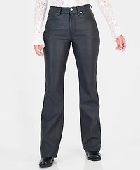 Free People Women's Double Knot High-Waisted Bootcut Faux Leather Pants