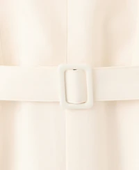 Mango Women's Wide-Leg Sleeveless Belt Detail Halter Jumpsuit