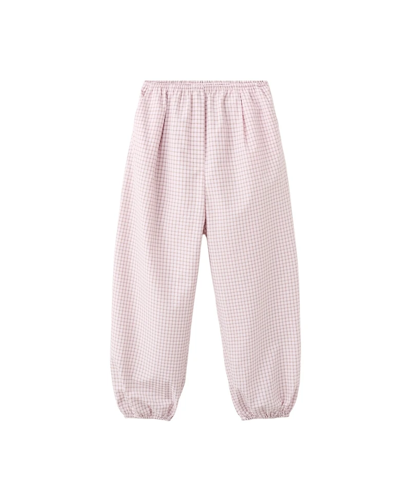 Mango Women's Mid-Rise Plaid Baggy Pants