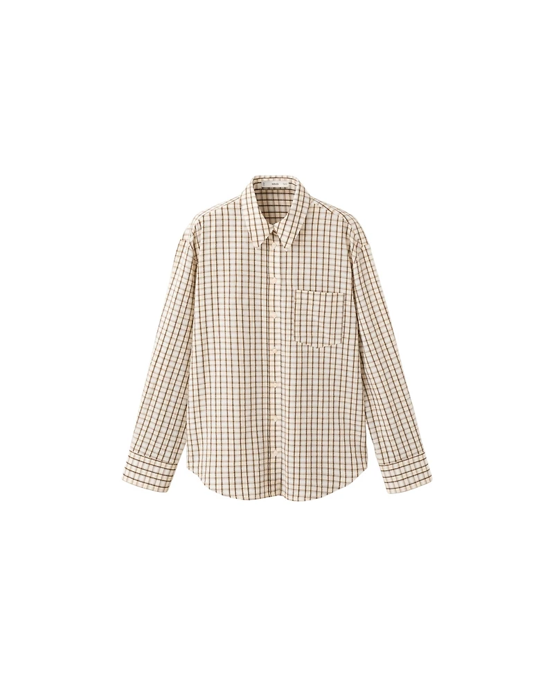 Mango Women's Check Cotton Shirt