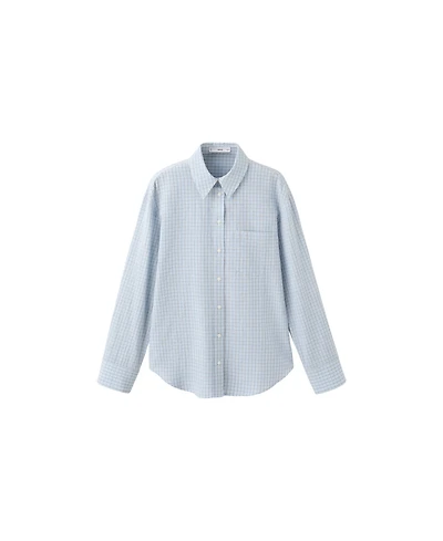 Mango Women's Check Cotton Shirt