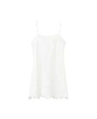 Mango Women's Crochet Scalloped-Hem Sundress