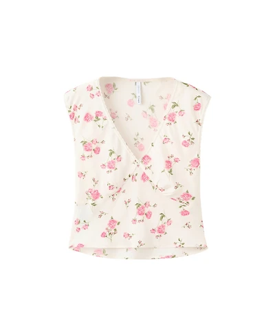 Mango Women's Floral Lace Blouse