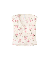 Mango Women's Floral Lace Blouse