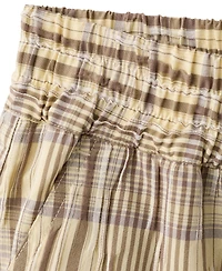 Mango Women's Straight Checkered Plaid Shorts, 2.56" Inseam