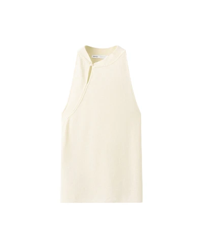 Mango Women's Halter-Neck Knitted Top