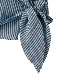Mango Women's Striped Wrap Blouse
