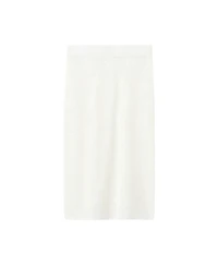 Mango Women's Floral Crochet Midi Skirt