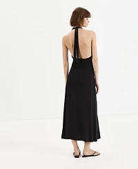 Mango Women's Draped Halter Midi Dress