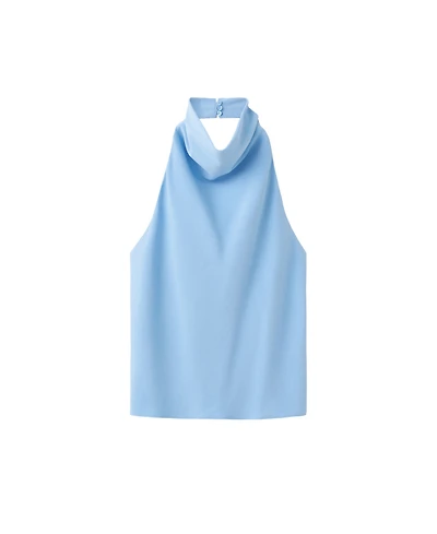Mango Women's Draped Halter Top