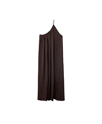 Mango Women's Ruched Asymmetrical Pleated Dress