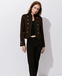 Mango Women's Mid-Rise Straight-Cut Crop Pants