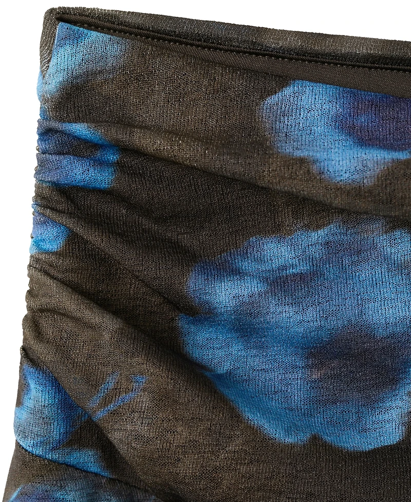 Mango Women's Asymmetrical Printed Skirt