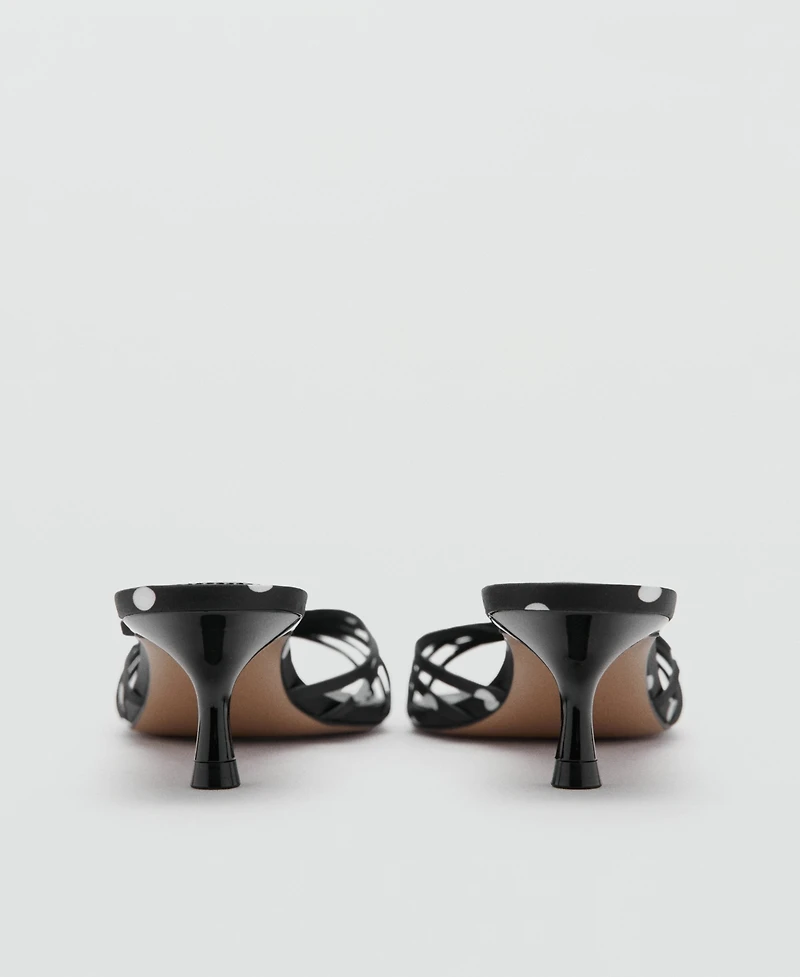 Mango Women's Bow Detail Heeled Sandals