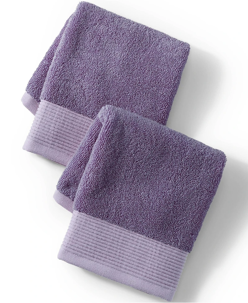 Lands' End Turkish Luxe 2-Piece Washcloth Set