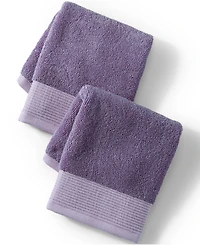 Lands' End Turkish Luxe 2-Piece Washcloth Set