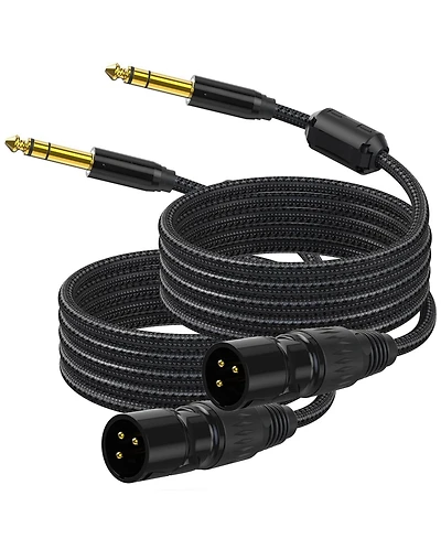 Lofree Xlr to 1/4" Trs Braided-Shielded Audio Cable