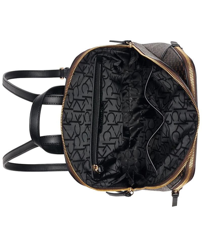 Calvin Klein Classic Sylvie Multi-Pocket Backpack Messenger