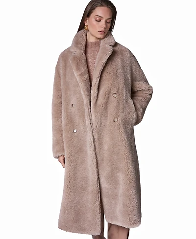 Donna Karan New York Women's Faux Fur Coat