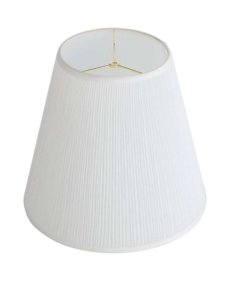 Springcrest Finish Medium Mushroom Pleated Lamp Shade 9" Top x 16" Bottom x 14.5" High x 14.75" Slant (Spider) Replacement with Ha