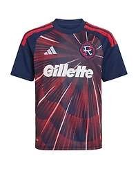 Adidas Big Boys and Girls Peyton Miller Blue New England Revolution 2026 Independence Day Replica Jersey