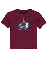 Outerstuff Baby Boys and Girls Burgundy Colorado Avalanche Primary Logo T-Shirt