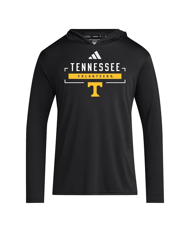 Adidas Men's Black Tennessee Volunteers D4T Long Sleeve Hooded T-Shirt
