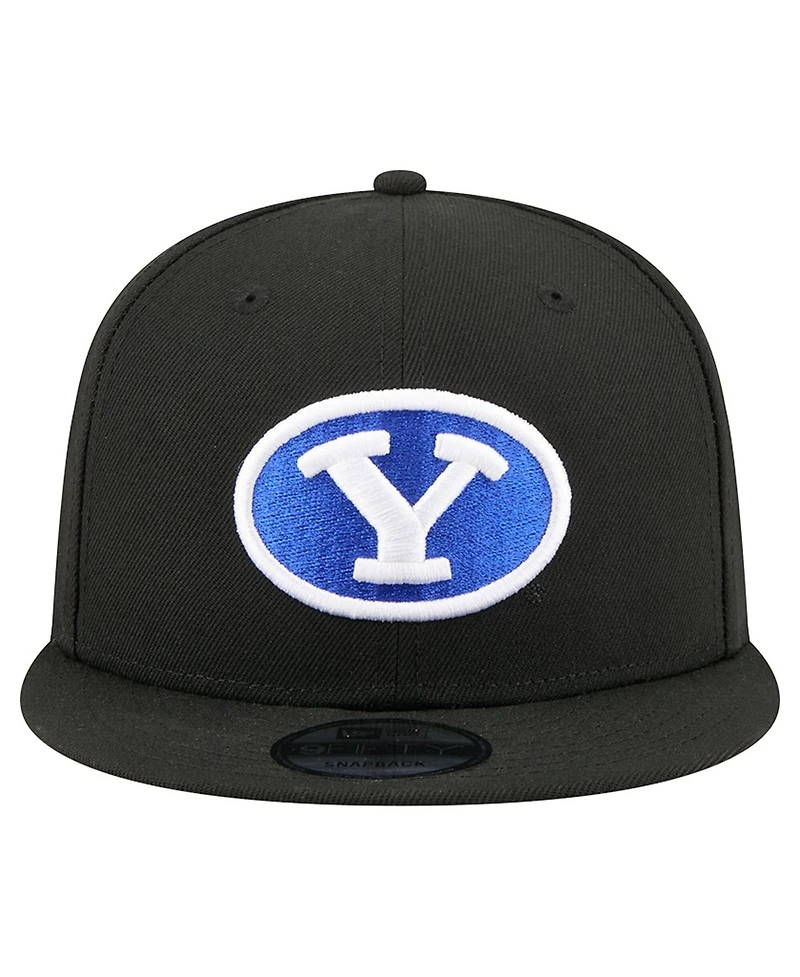 New Era Men's Black Byu Cougars Team 9FIFTY Snapback Hat