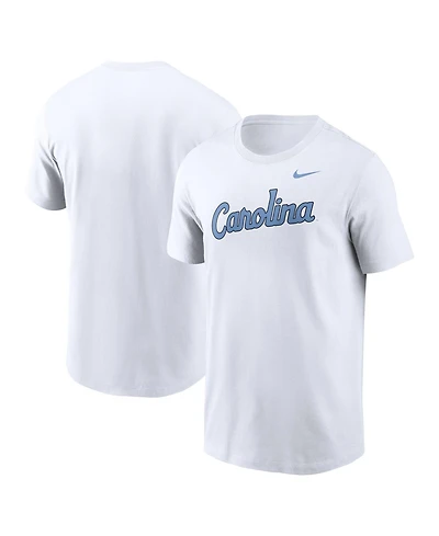 Nike Men's White North Carolina Tar Heels Baseball Wordmark T-Shirt