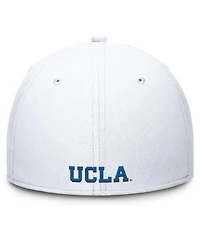 Jordan Men's White Ucla Bruins Rise Swoosh Dri-fit Flex Hat