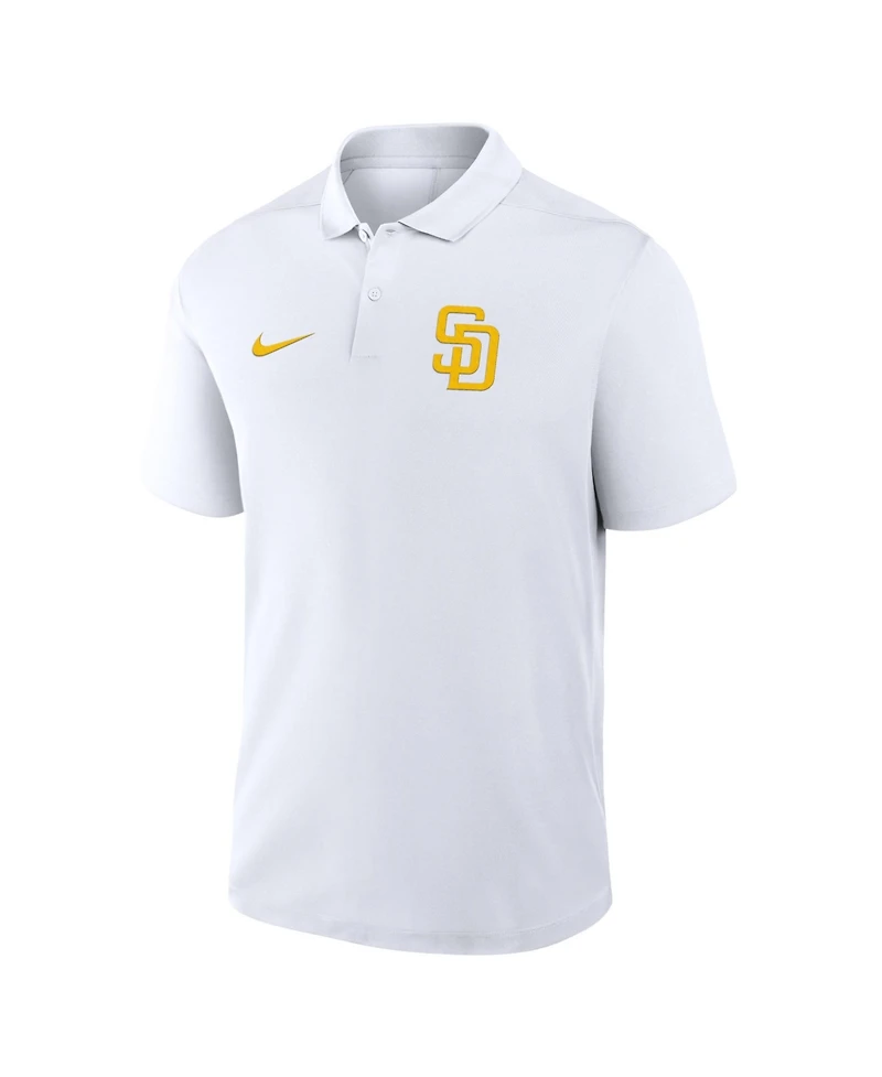 Nike Men's White San Diego Padres Dri-fit Victory Polo Shirt