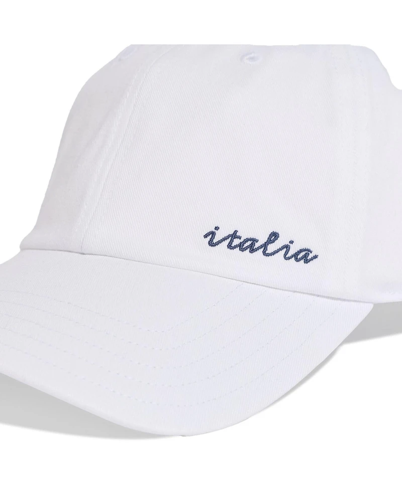 Adidas Men's and Women's White Italy National Team Dad Adjustable Hat