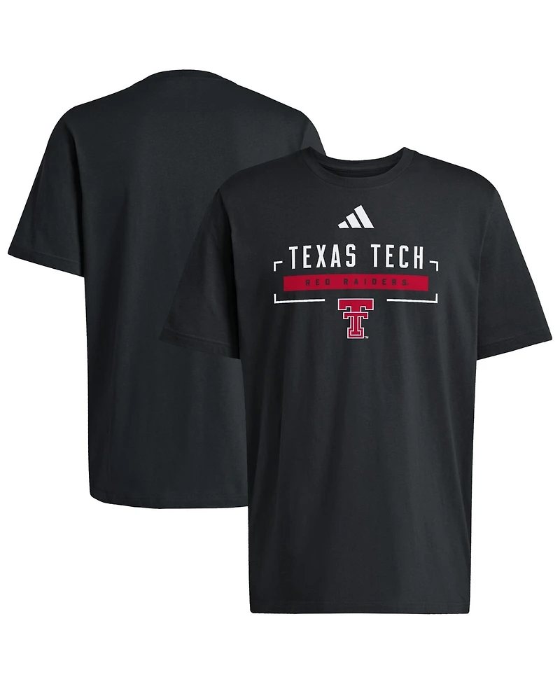 Adidas Men's Black Texas Tech Red Raiders Graphic T-Shirt