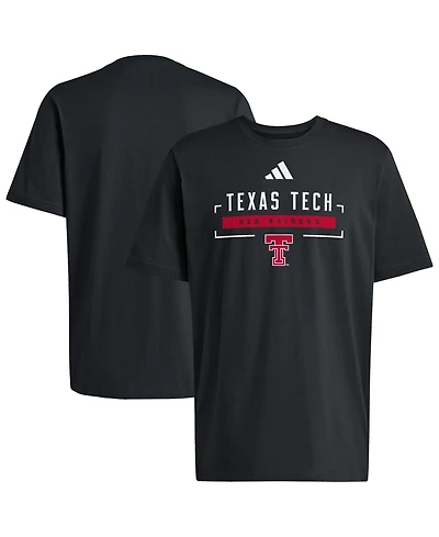 Adidas Men's Black Texas Tech Red Raiders Graphic T-Shirt