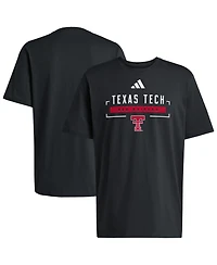 Adidas Men's Black Texas Tech Red Raiders Graphic T-Shirt