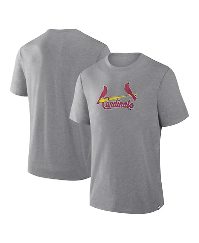 Fanatics Men's Heather Gray St. Louis Cardinals Play Tribute Tri-Blend T-Shirt