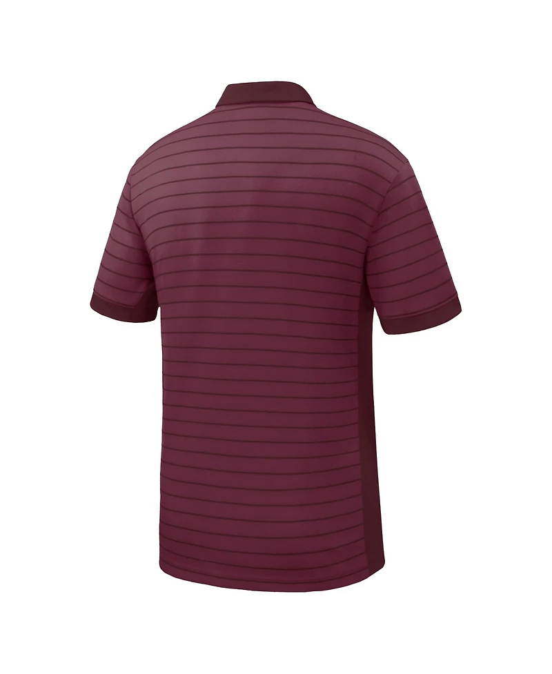 Nike Men's Garnet Virginia Tech Hokies Victory Stripe Dri-fit Polo Shirt