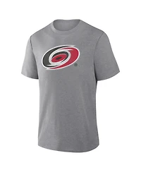Fanatics Men's Heather Gray Carolina Hurricanes Elevated Tri-Blend T-Shirt