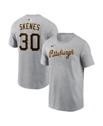 Nike Men's Paul Skenes Heather Gray Pittsburgh Pirates Name & Number T-Shirt