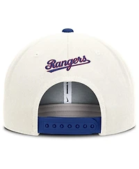 Nike Men's Cream/Royal Texas Rangers Cooperstown Pro Dri-fit Snapback Hat