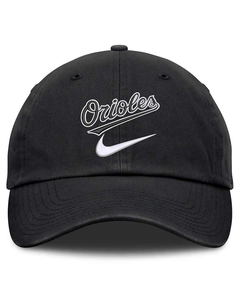 Nike Men's Black Baltimore Orioles Primetime Club Adjustable Hat