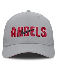 Nike Men's Gray Los Angeles Angels Primetime Rise Dri-fit Flex Hat